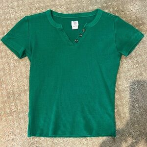 Urban Outfitters Ribbed V-Cut Top